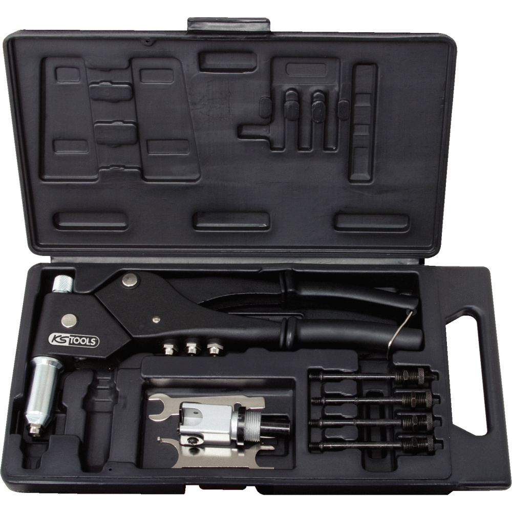 Coffret de pinces à rivets écrous aveugles (insert) et chevilles tête pivotante KS TOOLS - 150.9610
