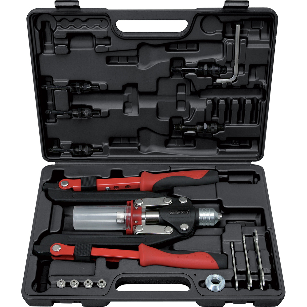 Coffret de pince à rivets et écrous aveugles (insert) 2 bras pliants KS TOOLS 150.9630 KS TOOLS - 150.9630
