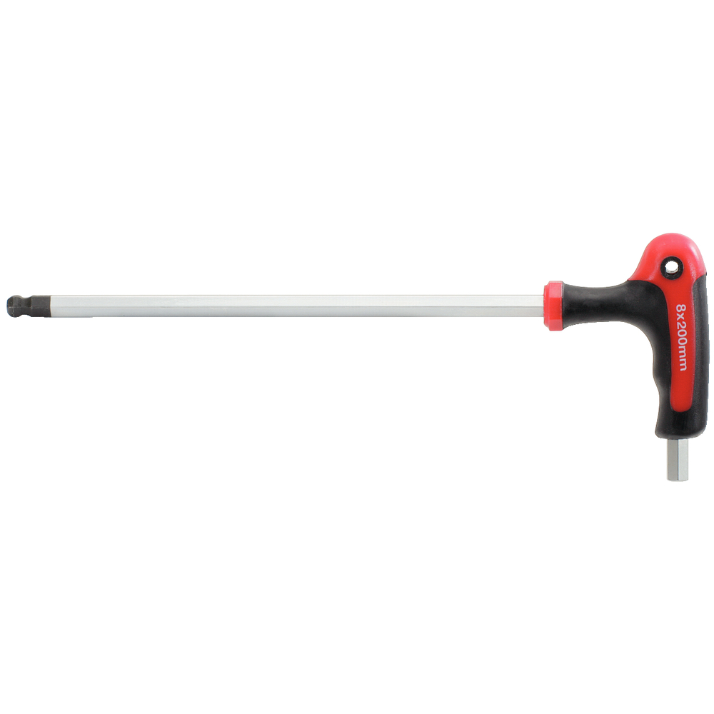 Clé mâle 6 pans à tête sphérique à poignée en T 2 mm KS TOOLS - 151.8130