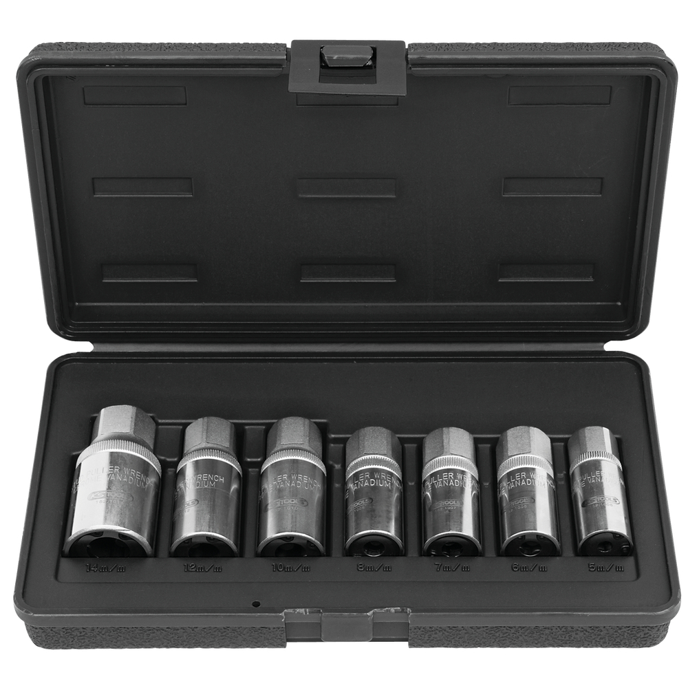 Jeu de dégoujonneuse à rouleaux 7 pièces KS TOOLS - 152.1101