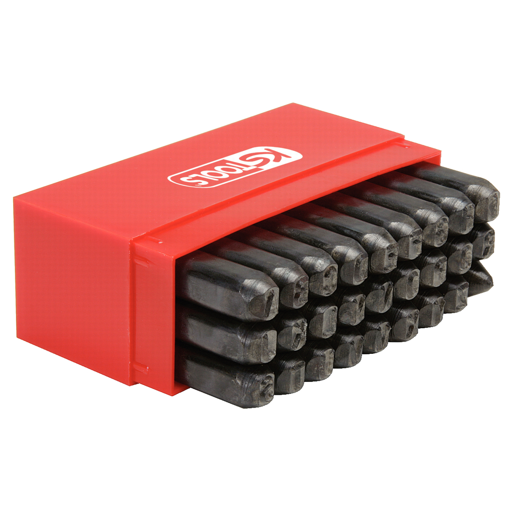 Jeu de 27 lettres à frapper KS TOOLS - 156.0468