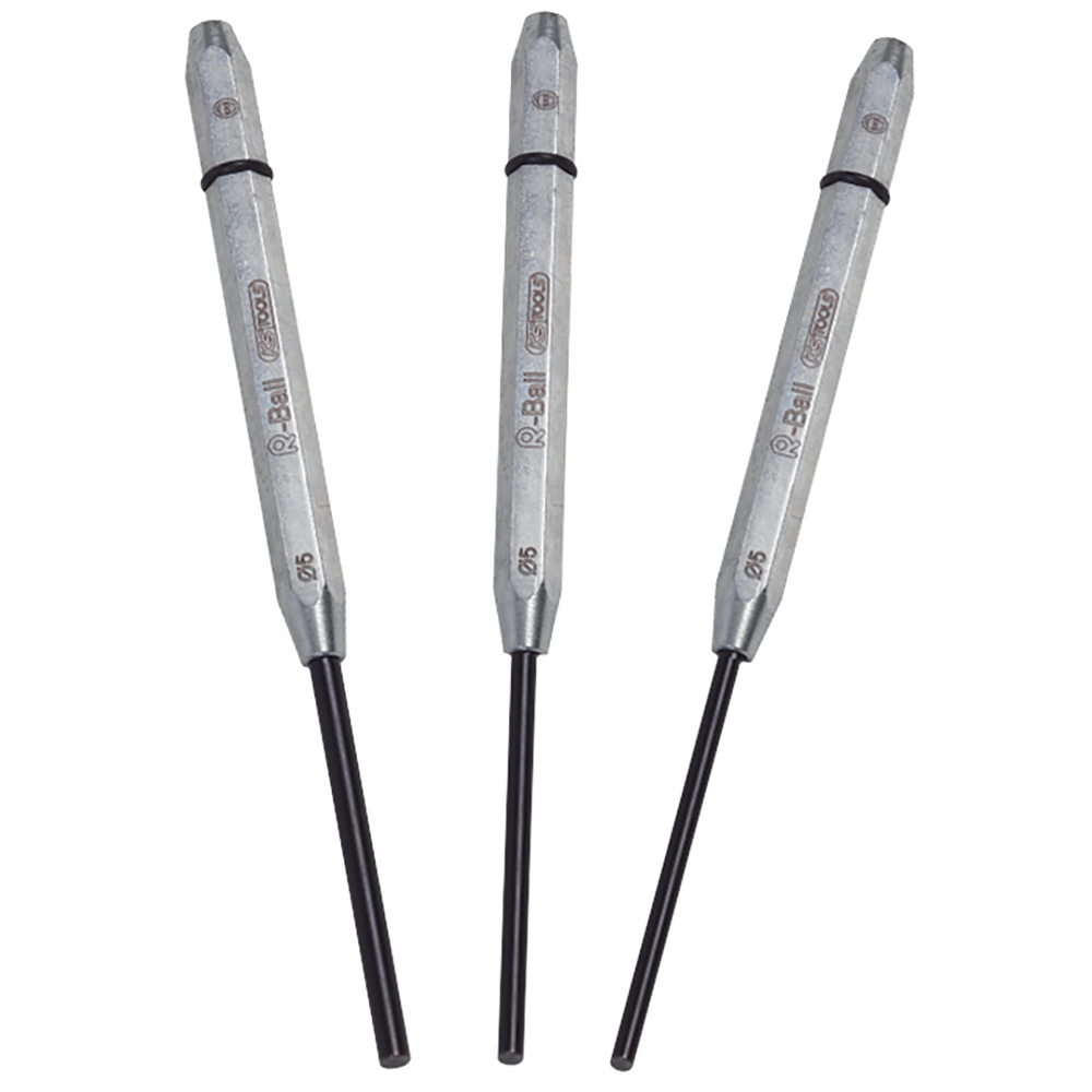Jeu de 3 chasse-axes avec système R-Ball - en trousse KS TOOLS - 156.0640