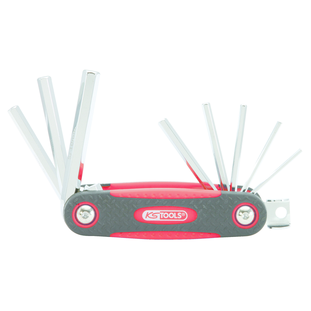 Jeu de 8 clés mâles 6 pans sur monture KS TOOLS - 158.3540