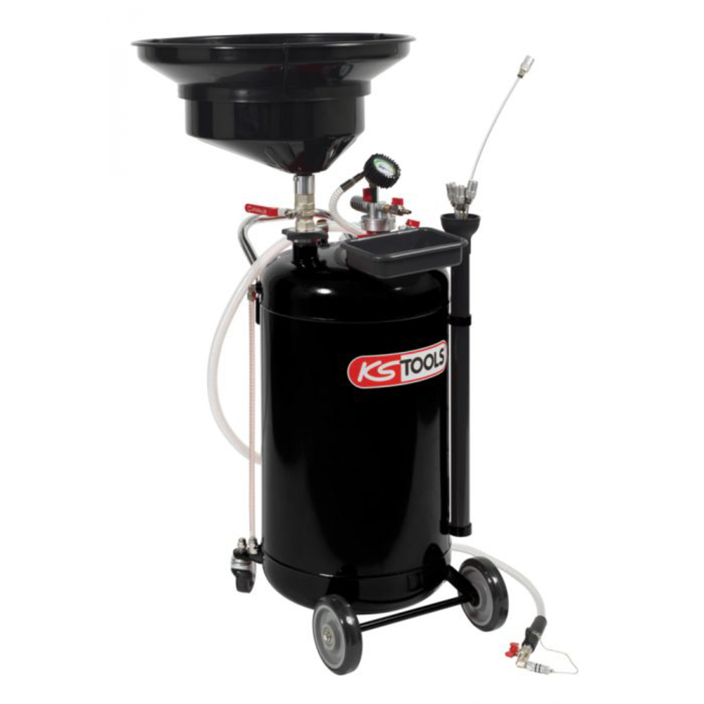 Récupérateur d'huile par gravité et aspiration - 90 L + 160.0004 KS TOOLS - 160.0003