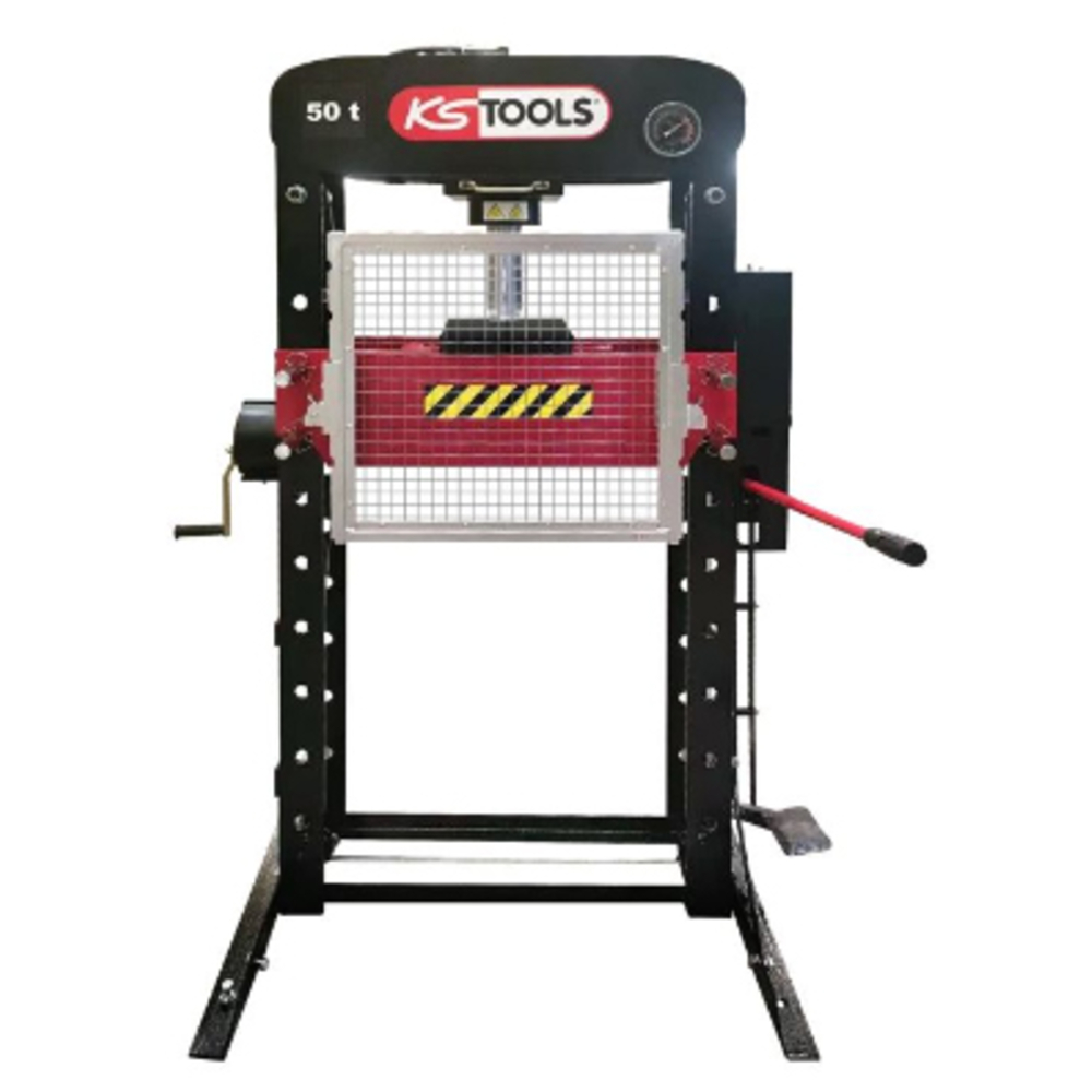 Presse hydraulique 50 tonnes &agrave; pompe hydraulique 2 vitesses KS TOOLS - 160.0115