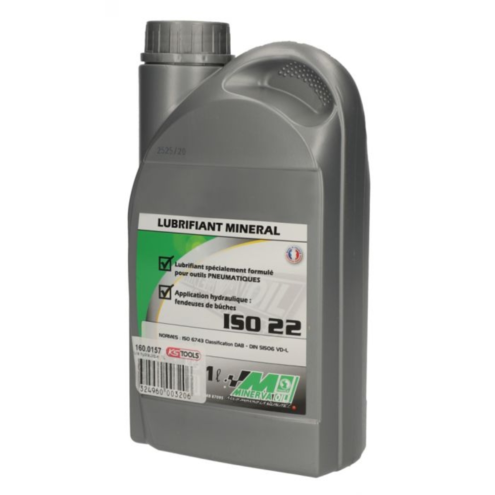 Lubrifiant ISO 22 pour outils pneumatiques et petits systèmes hydrauliques 1L KS TOOLS - 160.0157