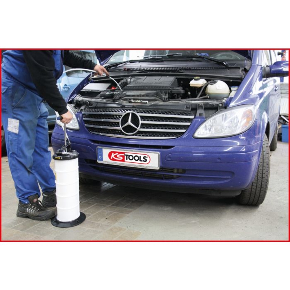 Pompe d'aspiration par vide 9,5L avec 4 sondes KS TOOLS - 160.0790