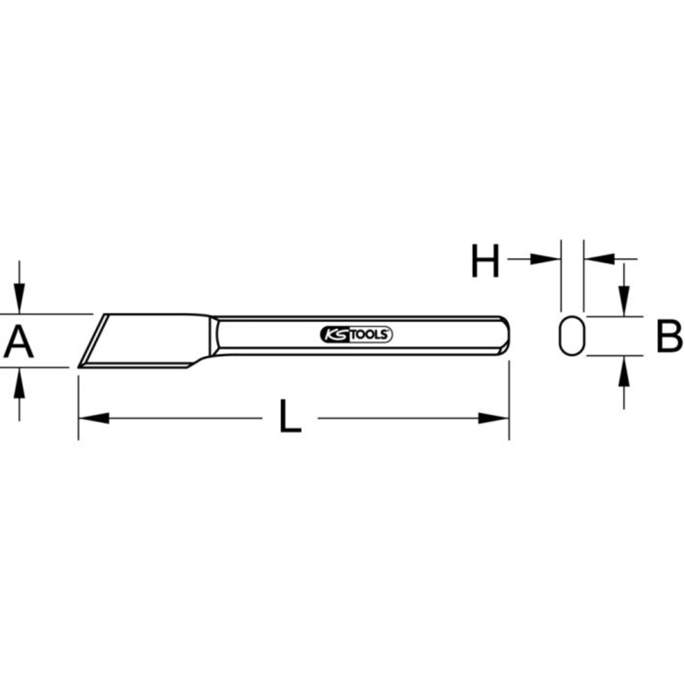 Burin de carrossier KS TOOLS - 162.0271