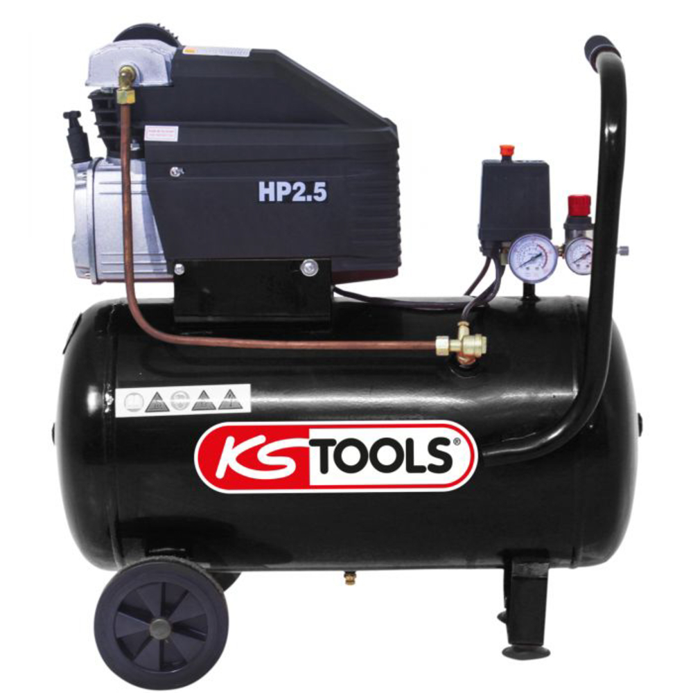 Compresseur KS TOOLS 50 litres 8 bar 2.5 CV mono 165.0803