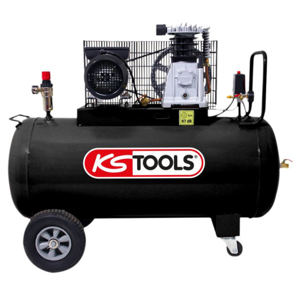 Compresseur KS TOOLS 100 litres 10 bar 3 CV mono 165.0804