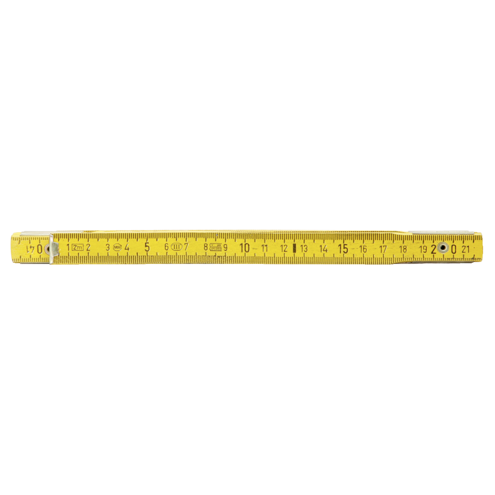 Mètre pliant jaune en bois 2 m KS TOOLS - 300.0060