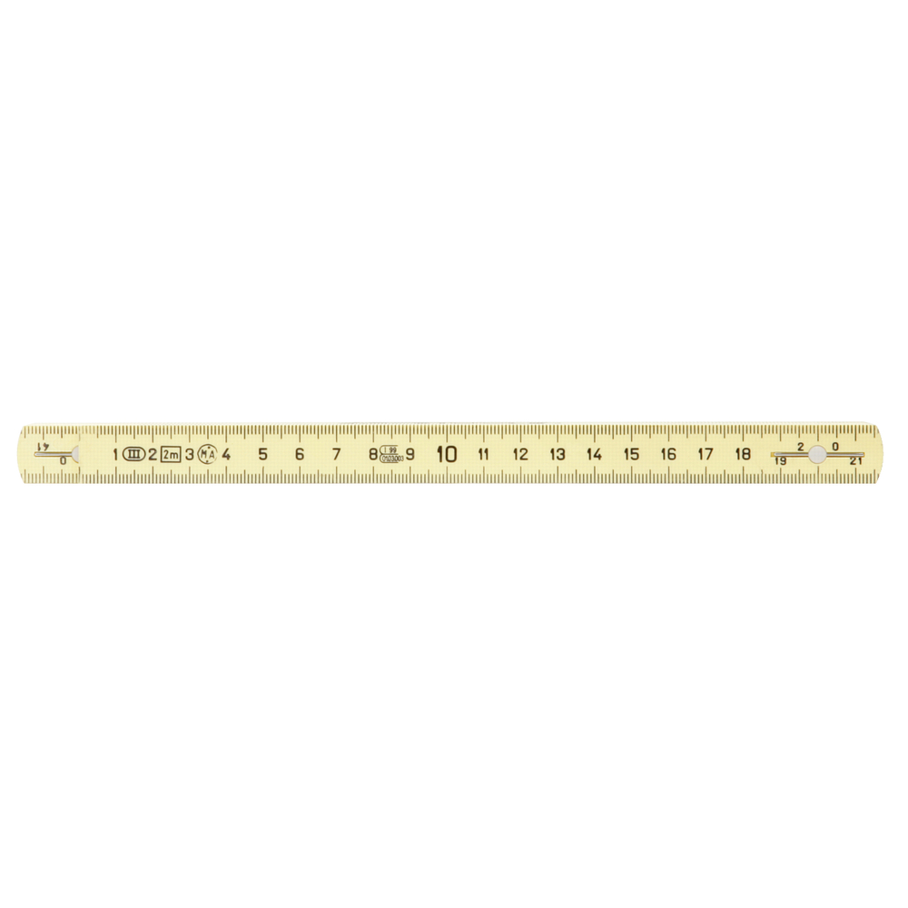 Mètre pliant jaune en composite 2 m KS TOOLS - 300.0061