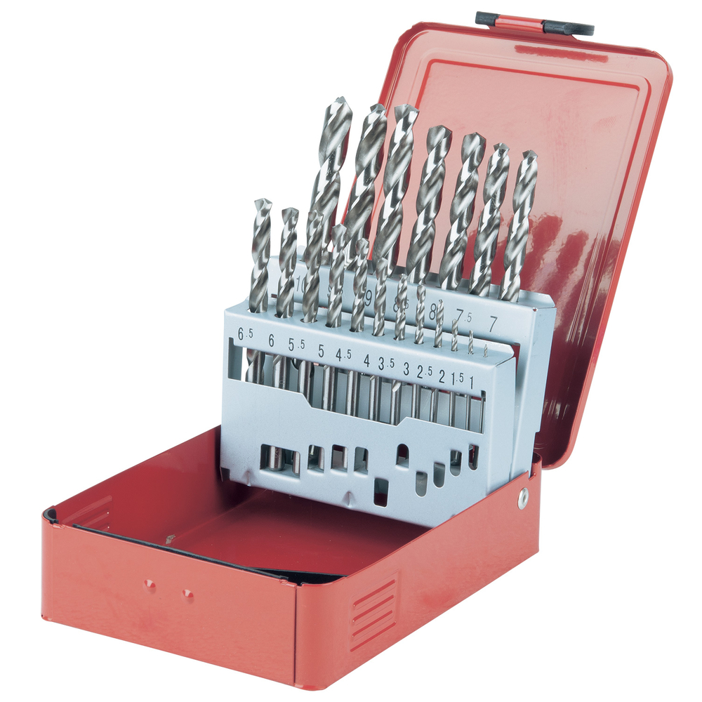 Coffret de 19 forets HSS-G meulés Diam.1,0-10,0 mm KS TOOLS - 330.2610