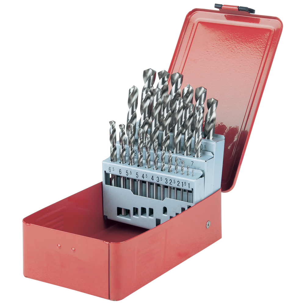 Coffret de 25 forets HSS-G meulés Diam.1,0-13,0 mm KS TOOLS - 330.2613