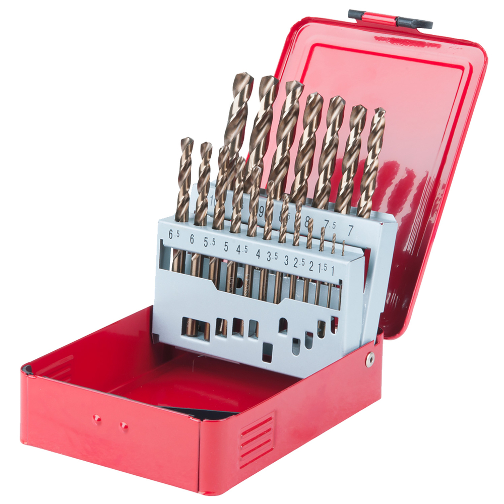 Coffret de 19 forets HSS-CO au cobalt Diam.1,0-10,0 mm KS TOOLS - 330.3610