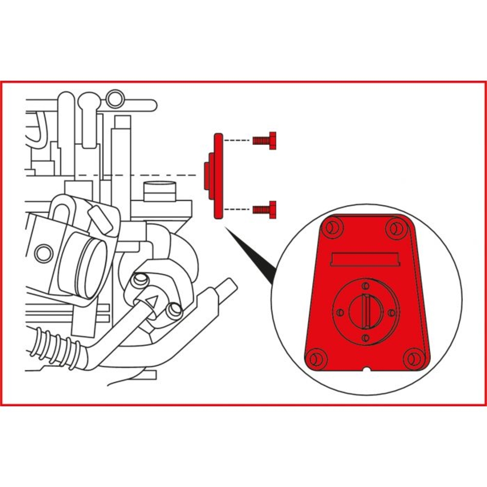 Jeu d'outils de calage moteur - Fiat (1.7D/TD) KS TOOLS - 400.2000