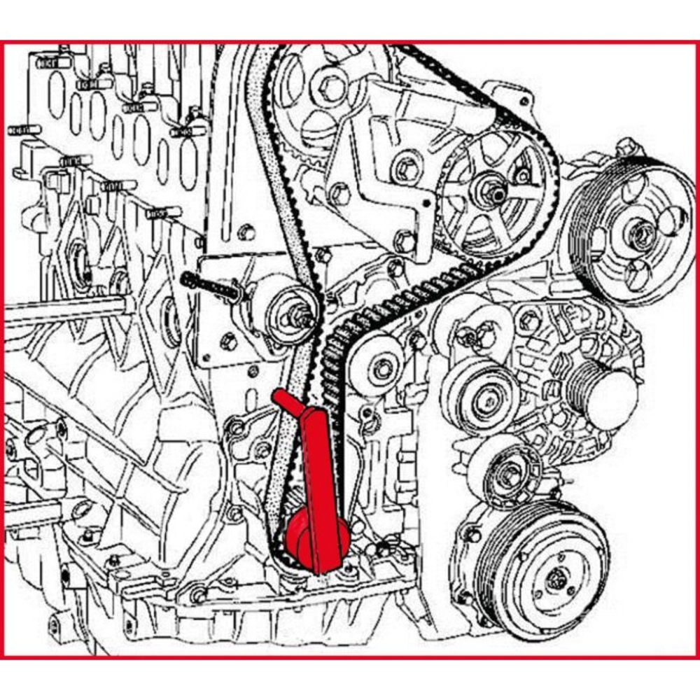 Outil de tension de courroie de distribution - Renault Mégane Laguna Espace KS TOOLS - 400.9023