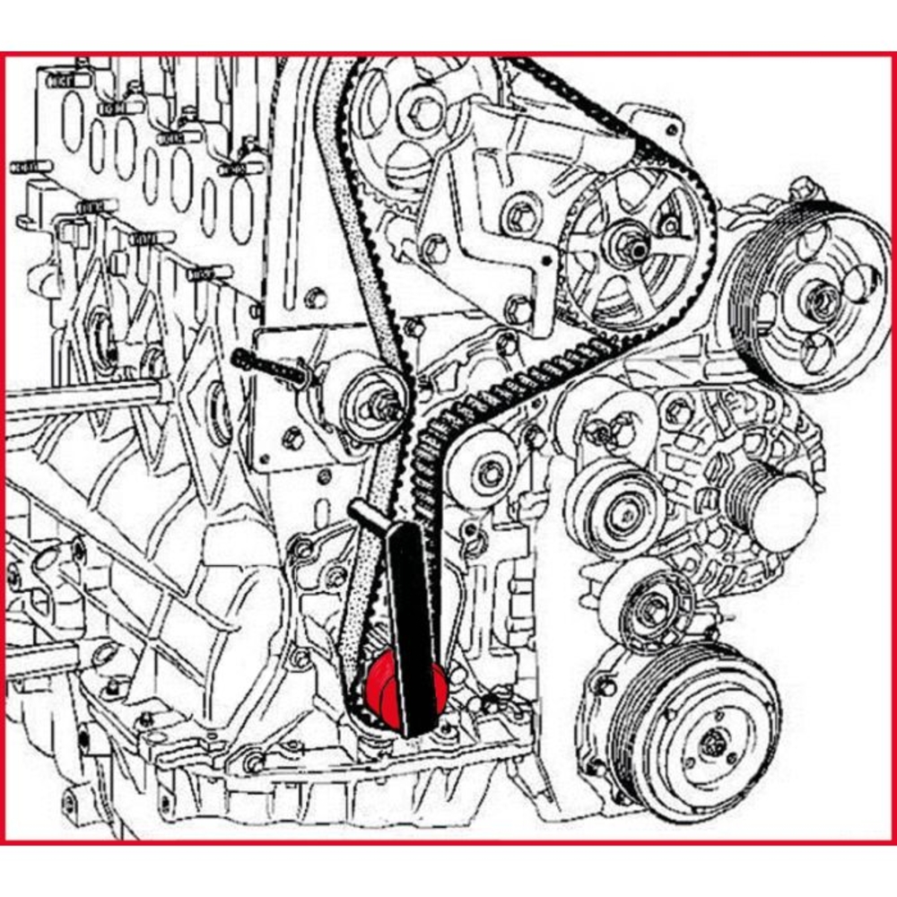 Douille complémentaire pour outil de tension de courroie de distribution - Renault KS TOOLS - 400.9024
