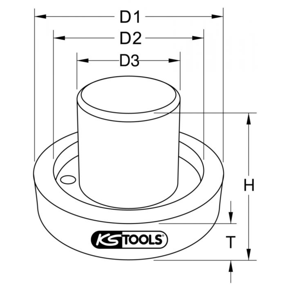 Outil d'insertion de joints à lèvres pour boîte de vitesses et essieu arrière Scania KSTOOLS - 4500237