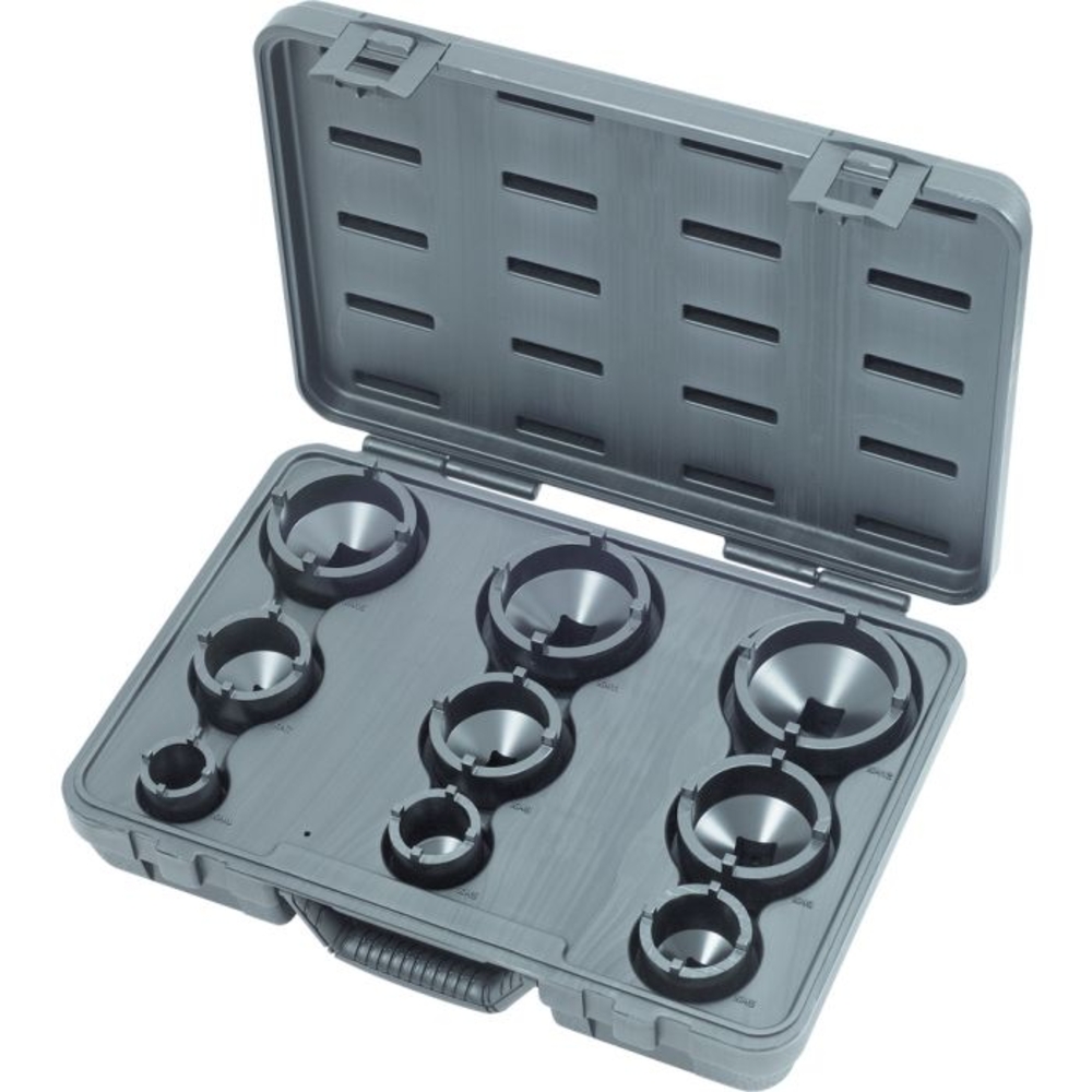 Coffret de 9 douilles à ergots pour écrous de moyeux KS TOOLS - 450.5000