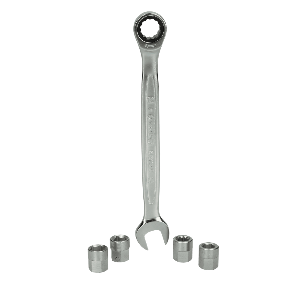 Jeu de clé mixte et douilles pour étriers de frein Wabco et Knorr 5 pcs. KS TOOLS - 460.2615