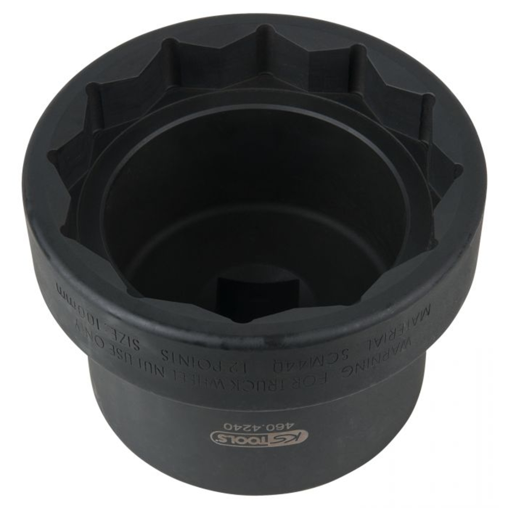 Douille 12 pans pour écrou de moyeu avec guide 100 mm KS TOOLS - 460.4240