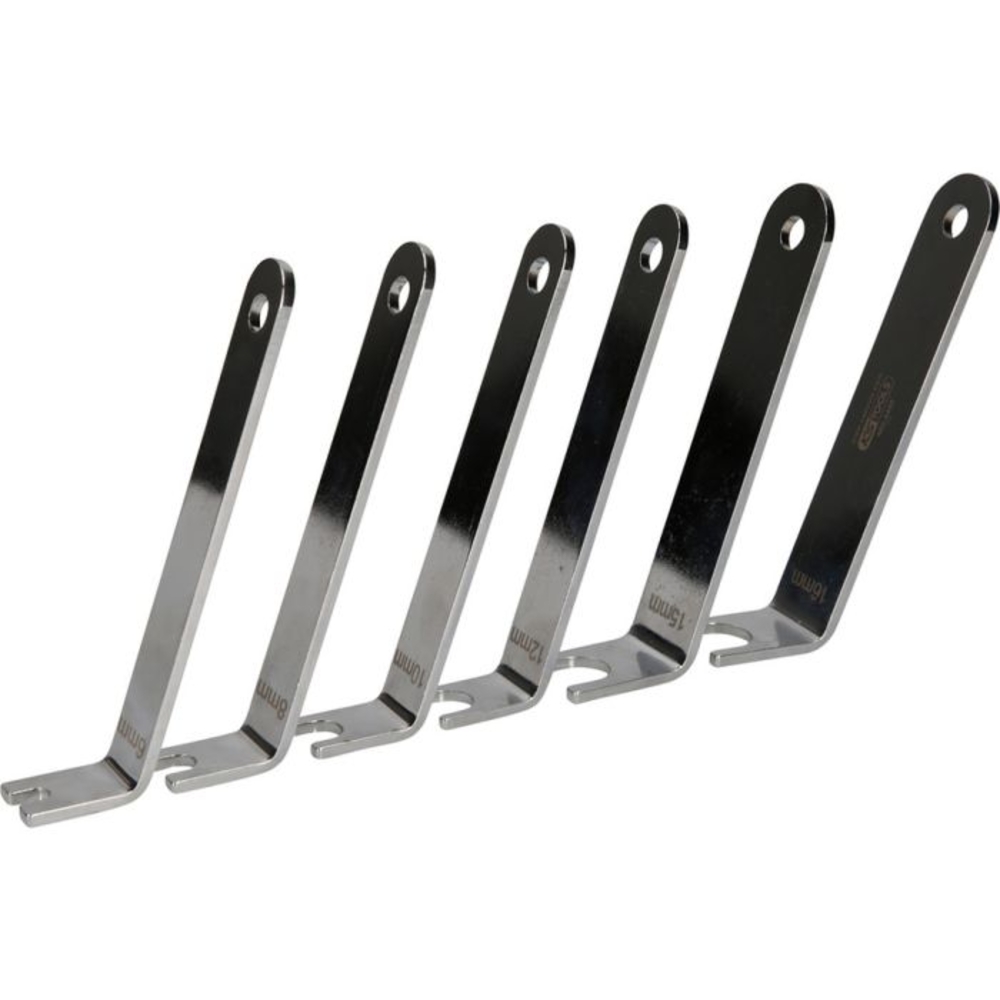 Jeu de clés de déconnexion pour raccords de tuyaux pneumatiques 6 pcs KS TOOLS - 460.4420