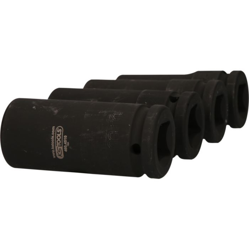 Jeu de douilles à chocs 4 pans 3/4