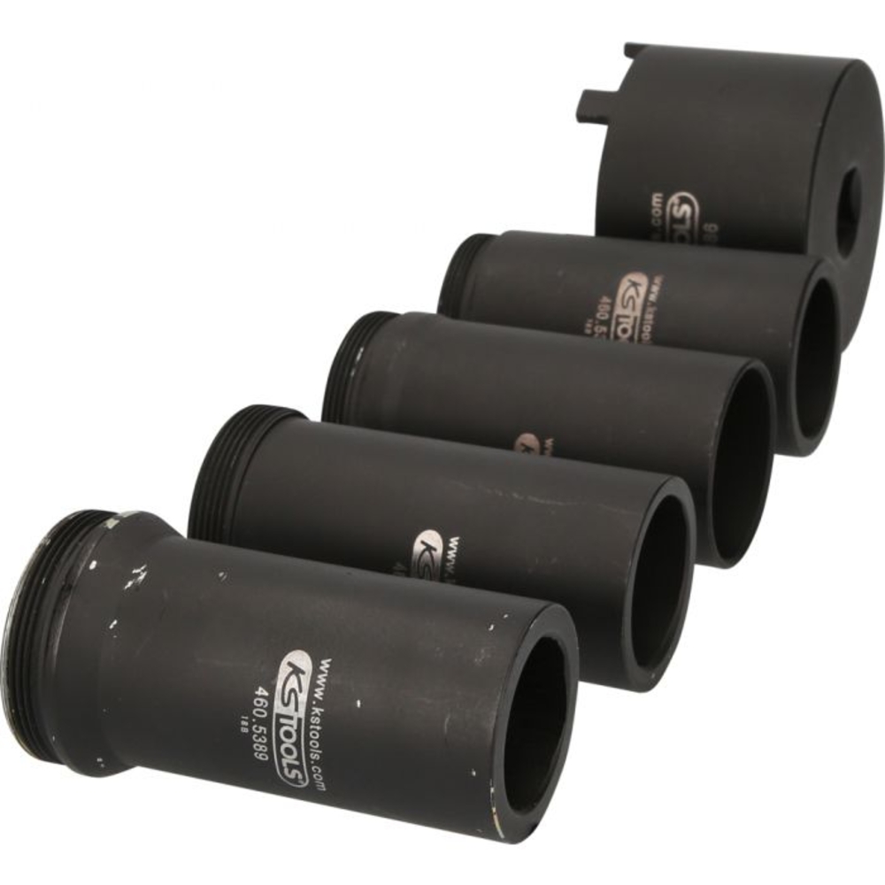 Jeu de douille à 6 ergots Ø 75 mm avec 4 tubes de centrage pour Mercedes 5 pcs KS TOOLS - 460.5385