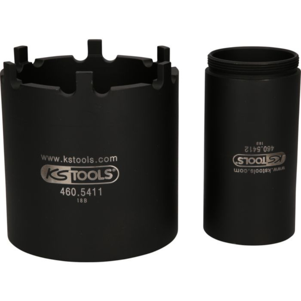 Jeu de douille à 6 ergots Ø 100 mm avec tube de centrage pour Mercedes 2 pcs KS TOOLS - 460.5645