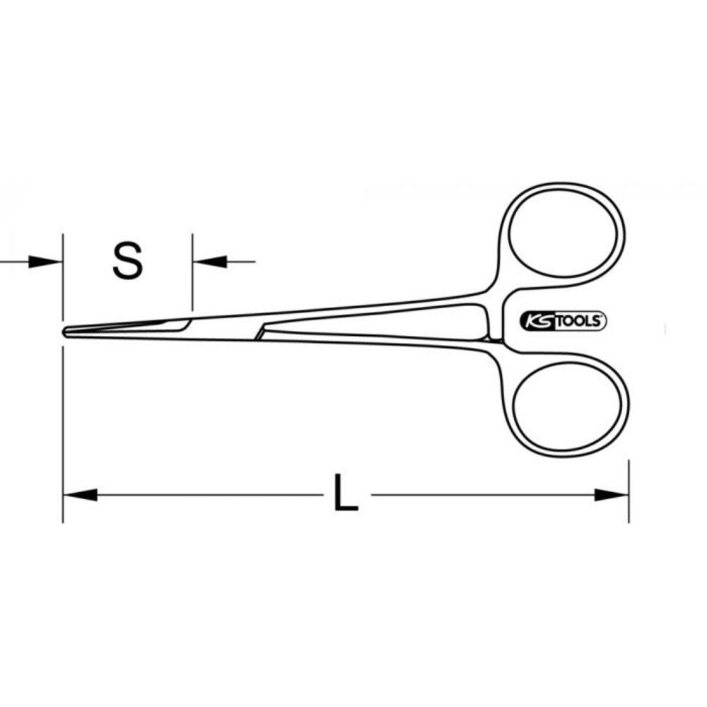 Pince de montage 140 mm KS TOOLS - 500.7006