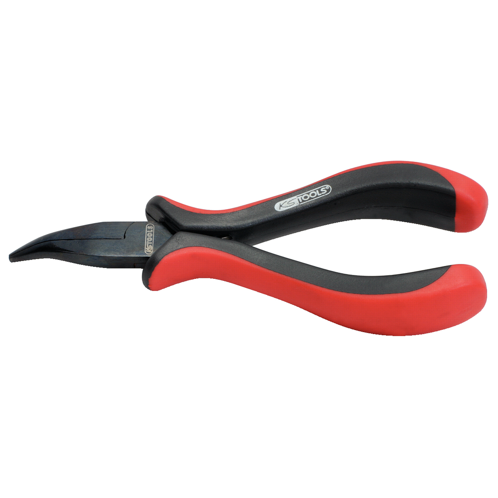 Pince électronique à bec demi-rond coudé à 45° 130 mm KS TOOLS - 500.7022