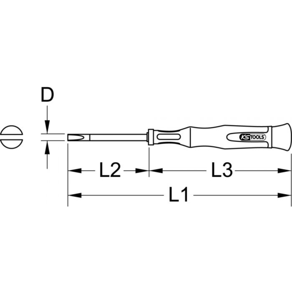 Tournevis électronique Fente 3/32
