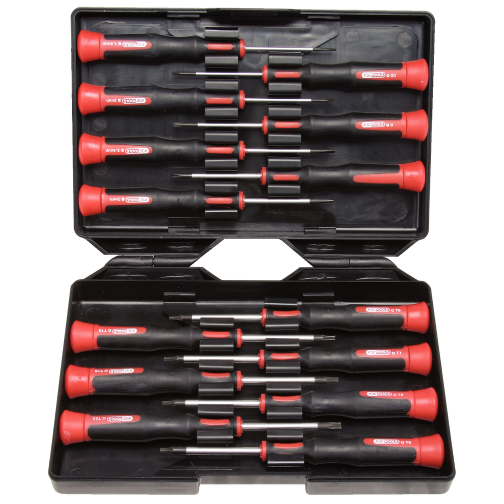Coffret de 14 tournevis électroniques Fente PHILLIPS et TORX KS TOOLS - 500.7170