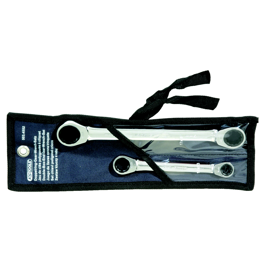 Jeu de 2 clés polygonales à cliquet GEARplus KS TOOLS - 503.4552