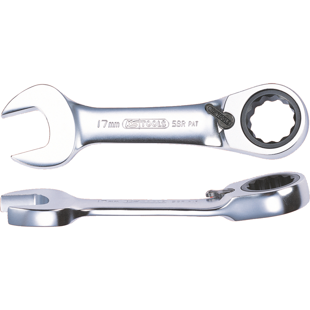 Clé mixte courte à cliquet réversible GEARplus 9 mm KS TOOLS - 503.4632