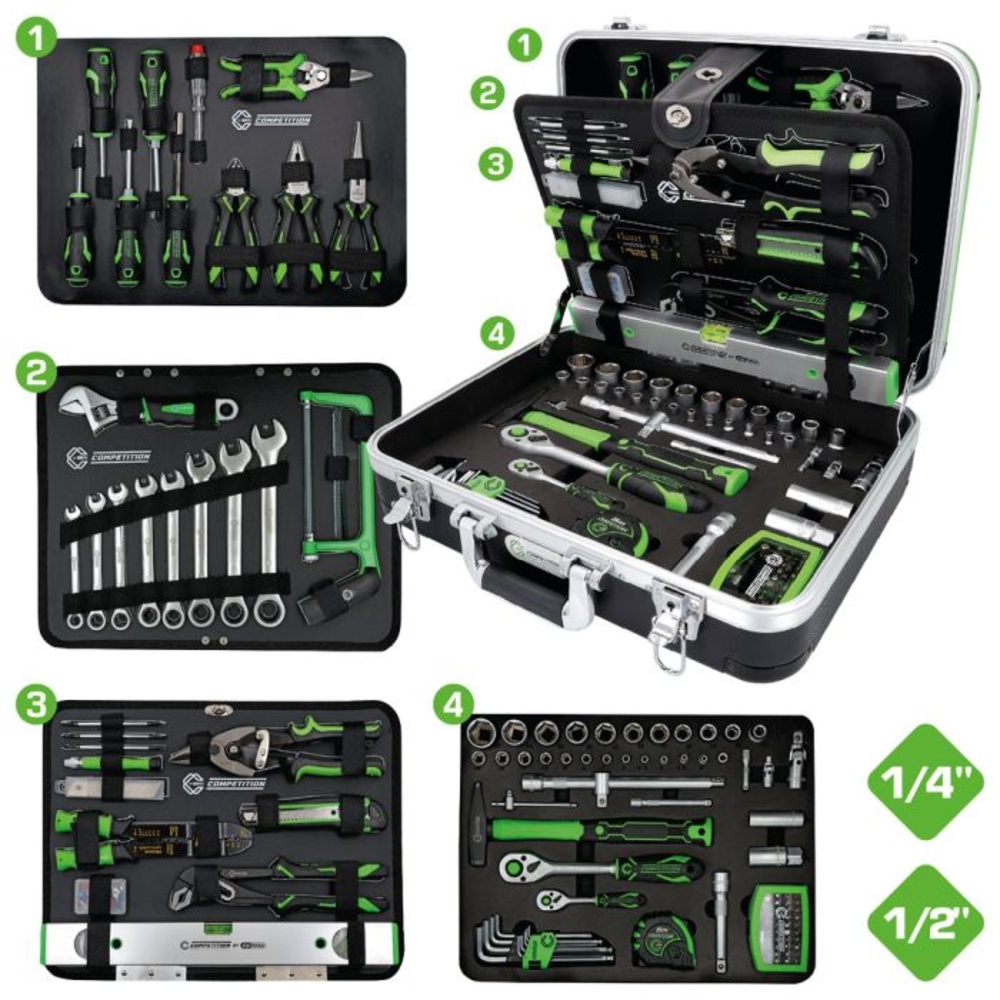 Coffret d'outillage généraliste COMPETITION 1/4