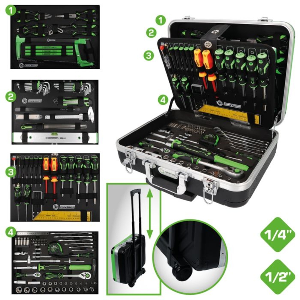 Coffret d'outillage généraliste COMPETITION 1/4