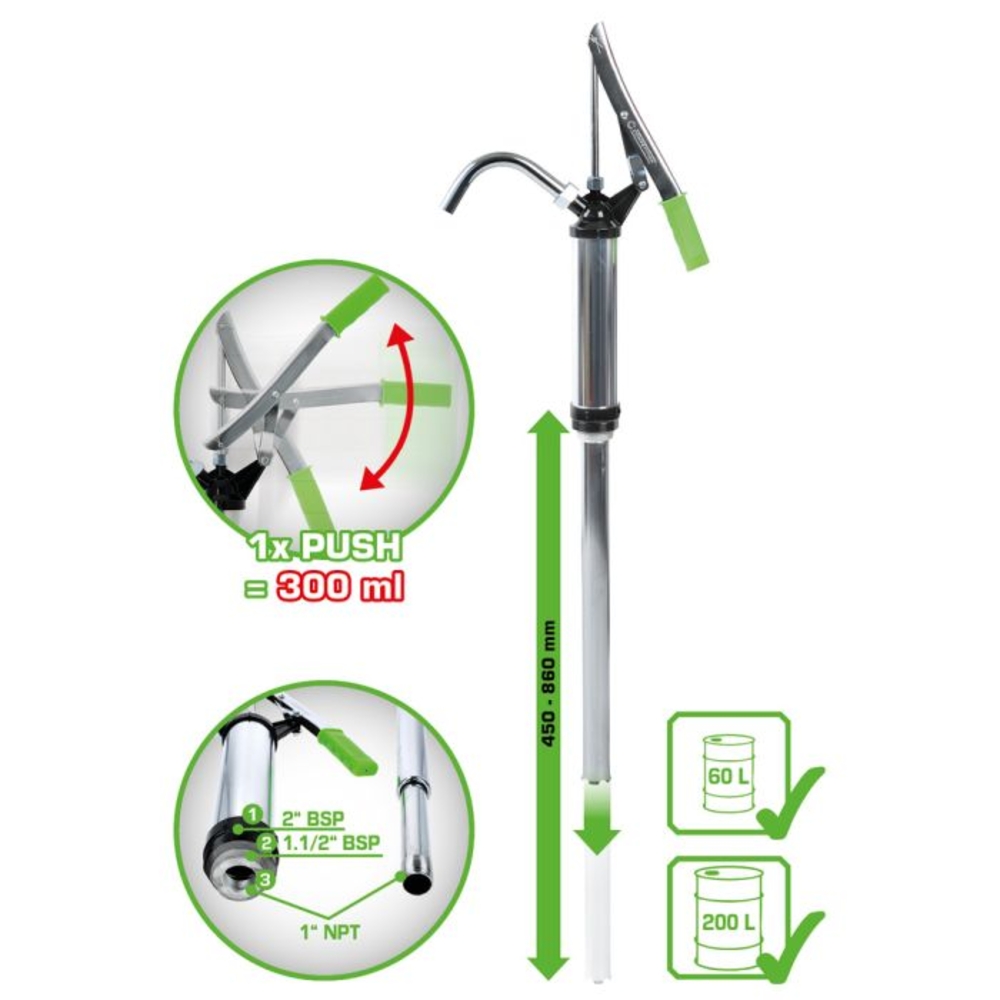 Pompe à fûts acier COMPETITION - KS TOOLS - 512.5030
