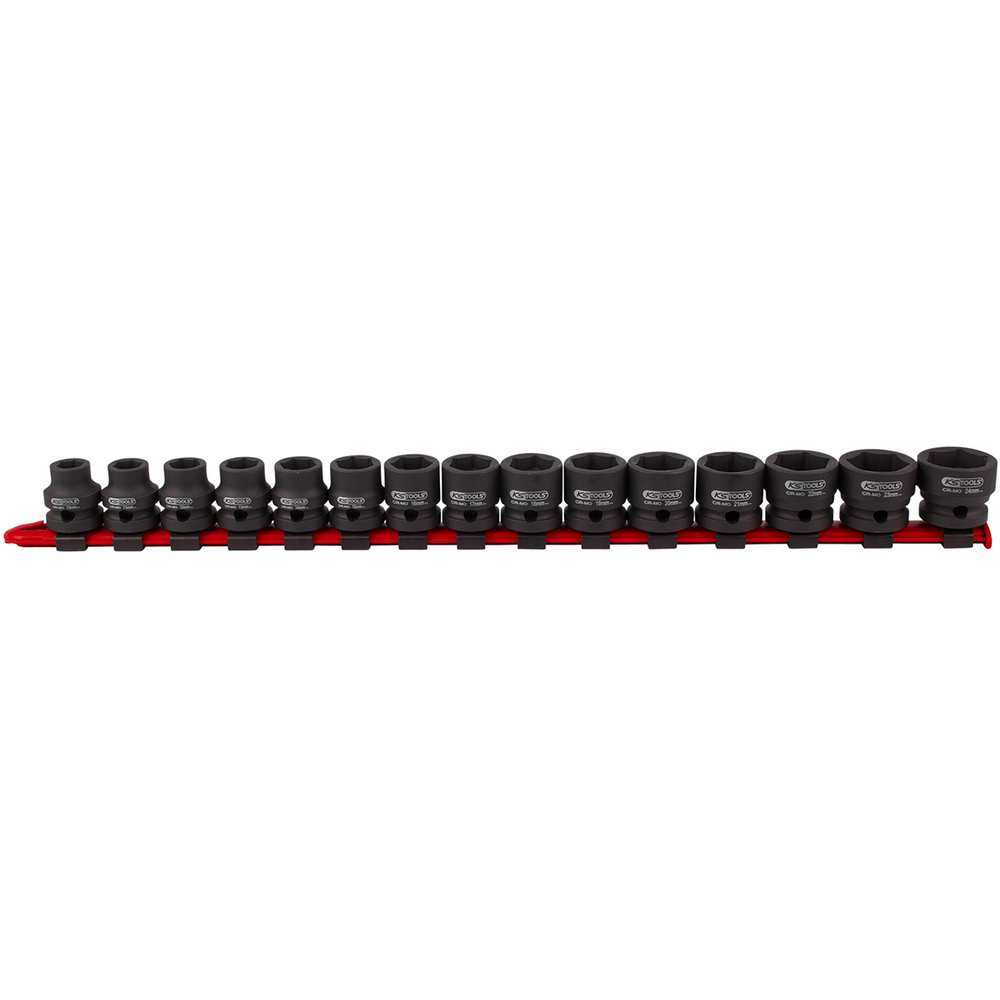 Jeu de douilles à choc extra courtes - 10 à 24 mm KS TOOLS - 515.0055