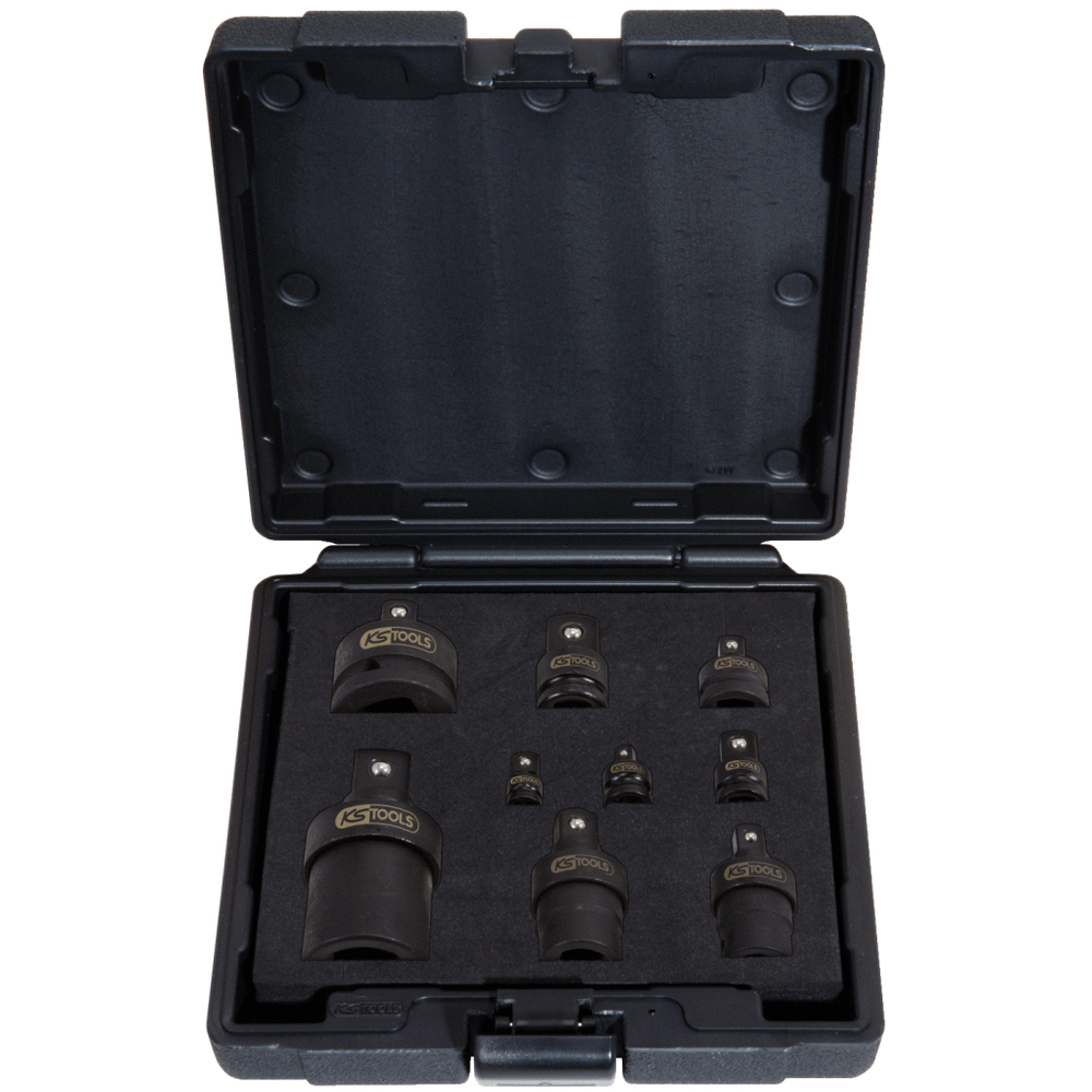 Coffret d'adaptateurs et cardans à chocs 9 pcs KS TOOLS - 515.0100