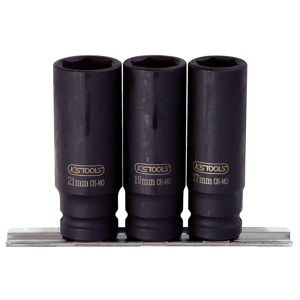 Jeu de douilles à chocs sur rail 1/2