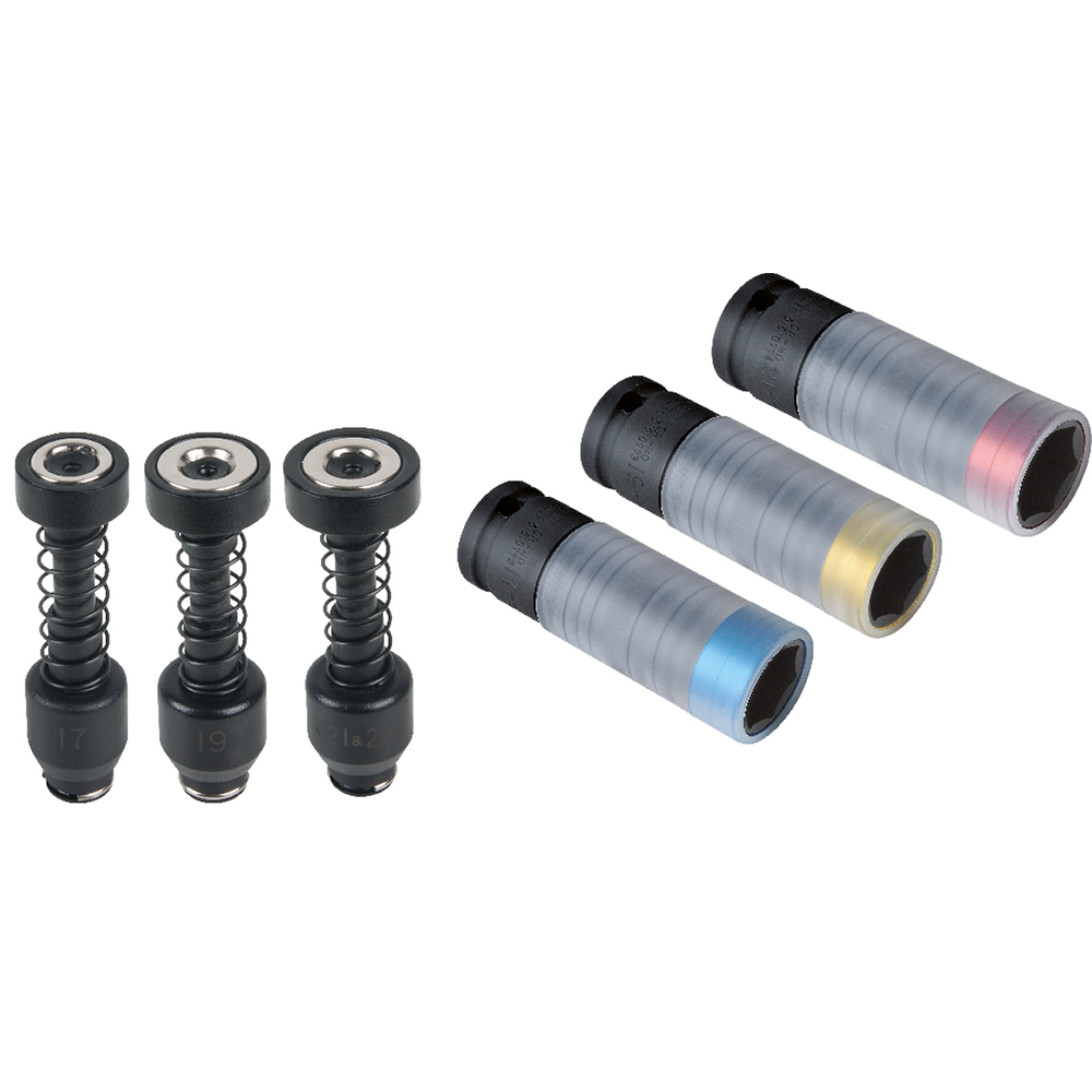 Jeu de douilles à chocs pour jantes aluminium avec aimant intégré KS TOOLS - 515.0630