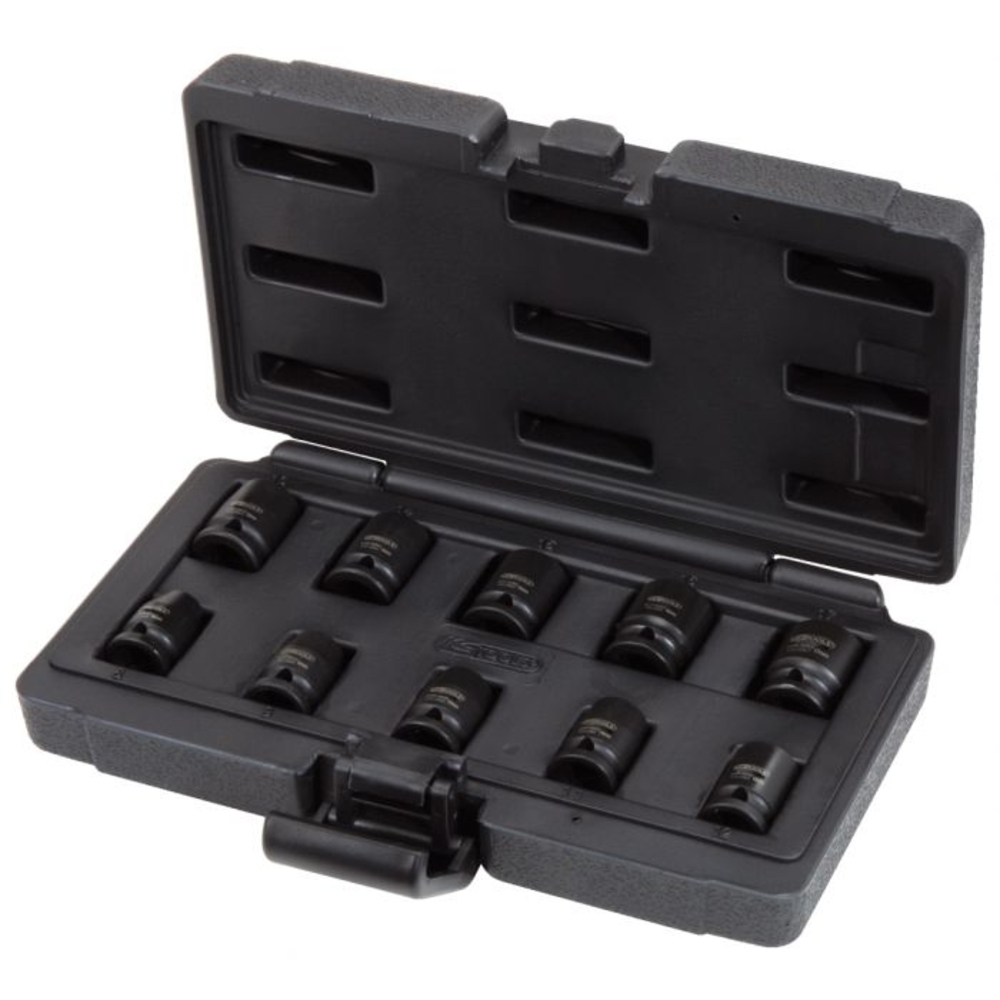 Jeu de douilles à chocs 12 pans courtes, 10 pièces KSTOOLS - 5150950