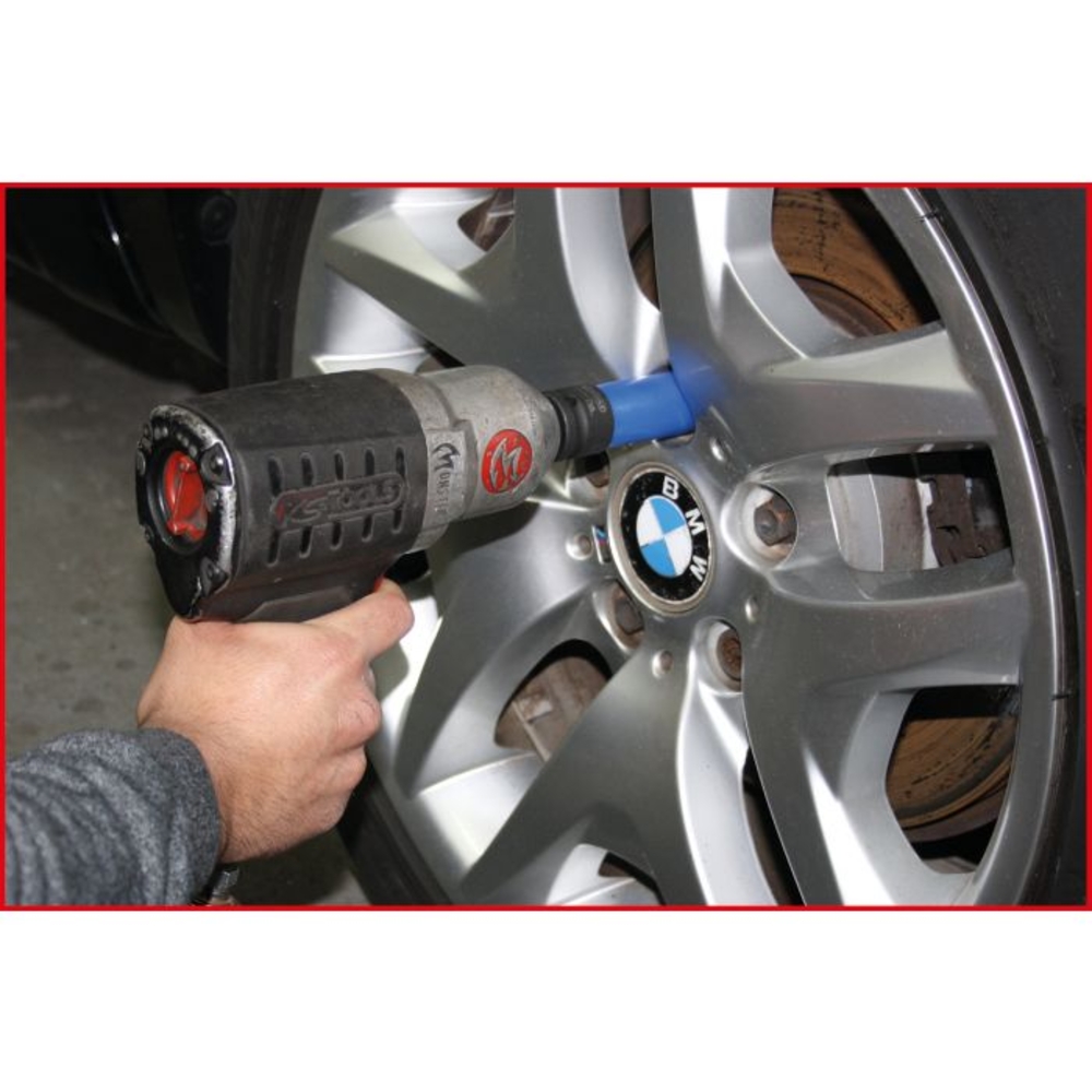 Douille à chocs longue 6 pans pour jantes aluminium - rouge - 21 mm KS TOOLS - 515.1076