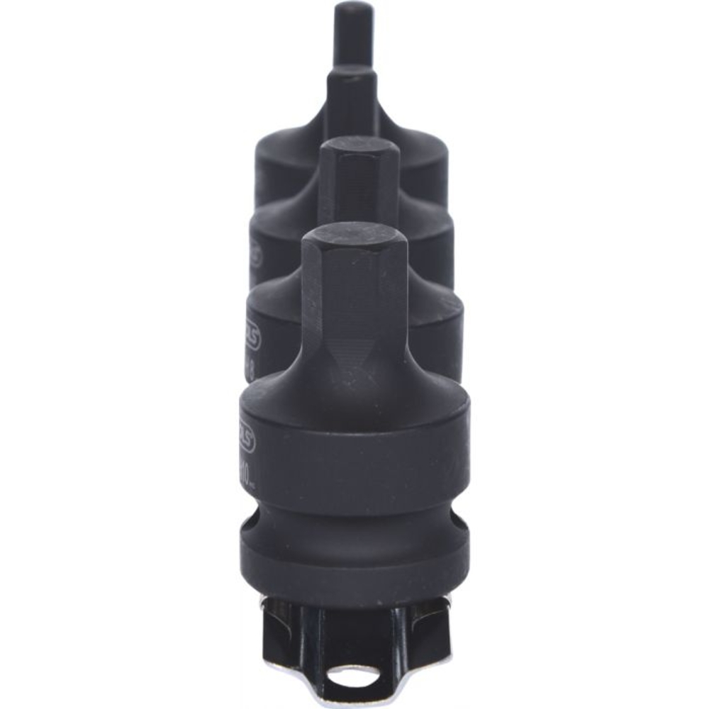 Jeu de douilles tournevis à chocs 6 pans 1/2’’ 4 pièces KS TOOLS - 515.1103