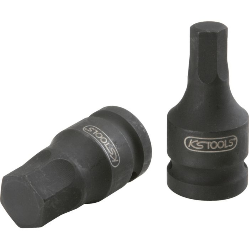 Douille tournevis 6 pans à chocs 3/8’’, 6 mm - sur carte KS TOOLS - 515.1589-E