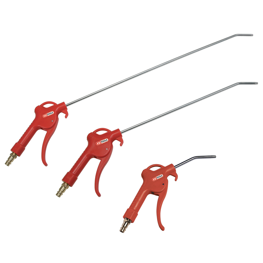 Jeu de 3 soufflettes avec buse 100 mm - 330mm - 490mm - Raccord 1/4
