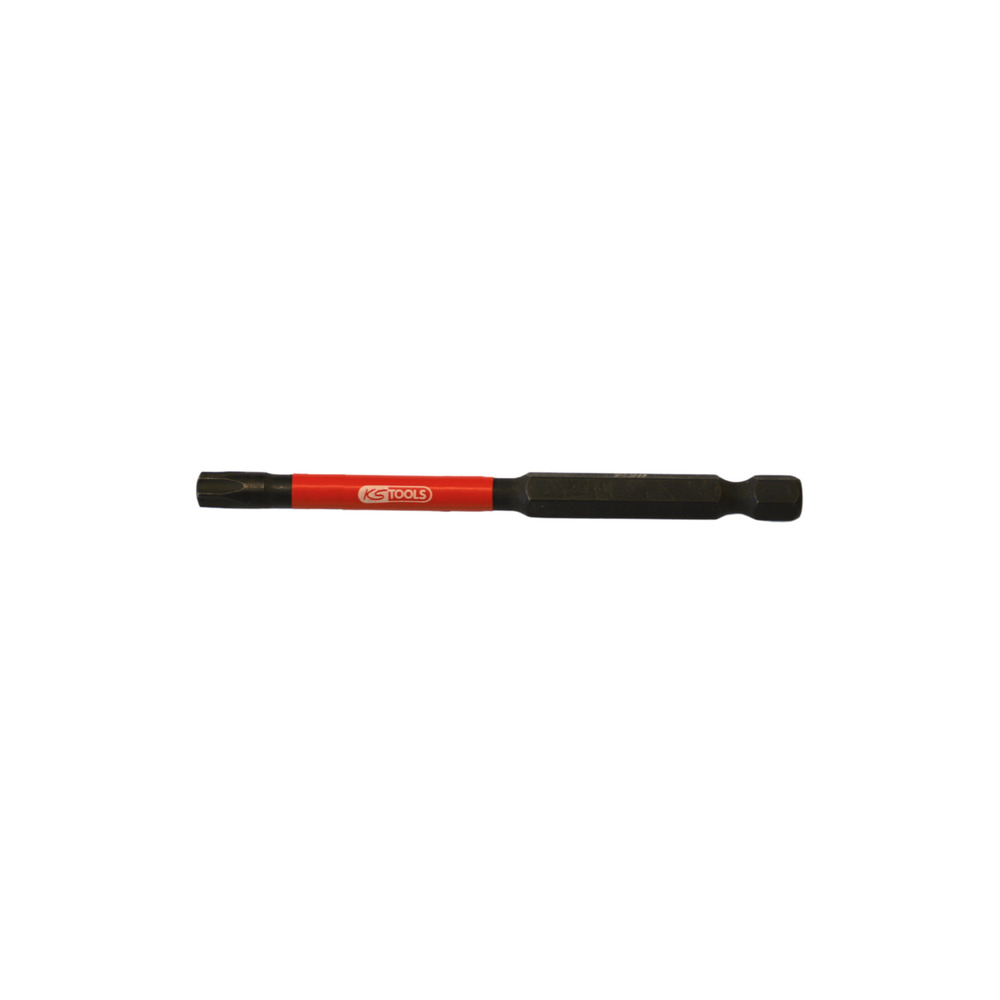 Lot de 3 embouts à chocs 1/4'' PZ2, L89mm - KS TOOLS - 515.2371F