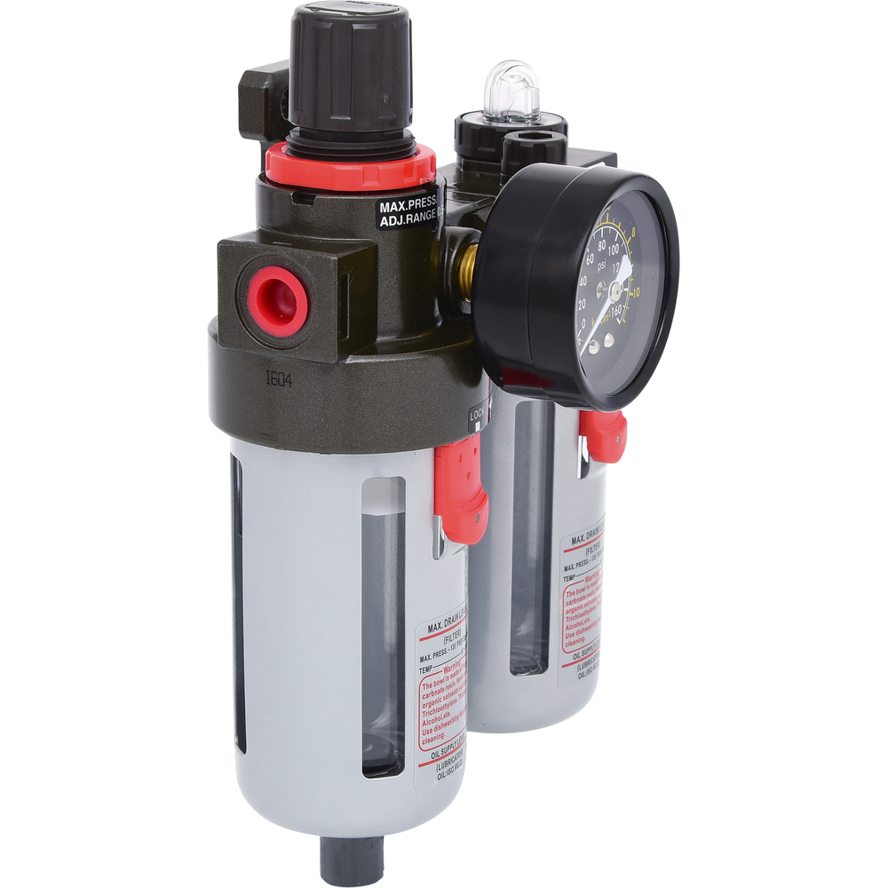 Filtre régulateur de pression assécheur et lubrificateur 1/4